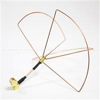 RV 1.2 GHz Cloverleaf Whip Antenna for Tx (3 leaf & right angle head SMA Male) [RV-1G2-3leaf-rh-ant]
